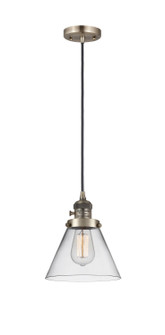Franklin Restoration One Light Mini Pendant in Antique Brass (405|201CSWABG42)