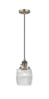 Franklin Restoration One Light Mini Pendant in Antique Brass (405|201CSWABG302)
