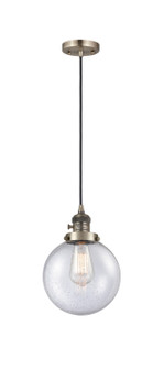 Franklin Restoration One Light Mini Pendant in Antique Brass (405|201CSWABG2048)