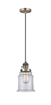 Franklin Restoration LED Mini Pendant in Antique Brass (405|201CSWABG182LED)