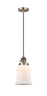 Franklin Restoration One Light Mini Pendant in Antique Brass (405|201CSWABG181)