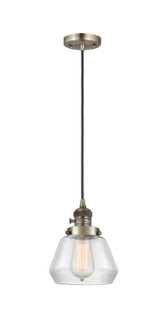 Franklin Restoration One Light Mini Pendant in Antique Brass (405|201CSWABG172)