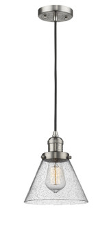 Franklin Restoration One Light Mini Pendant in Brushed Satin Nickel (405|201CSNG44)