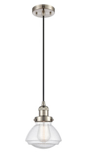 Franklin Restoration One Light Mini Pendant in Brushed Satin Nickel (405|201CSNG324)
