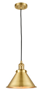 Franklin Restoration One Light Mini Pendant in Satin Gold (405|201CSGM10SG)