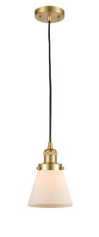 Franklin Restoration One Light Mini Pendant in Satin Gold (405|201CSGG61)