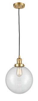 Franklin Restoration One Light Mini Pendant in Satin Gold (405|201CSGG20210)