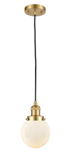 Franklin Restoration One Light Mini Pendant in Satin Gold (405|201CSGG2016)
