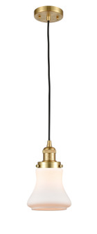 Franklin Restoration One Light Mini Pendant in Satin Gold (405|201CSGG191)