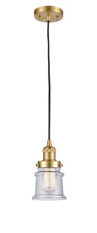 Franklin Restoration LED Mini Pendant in Satin Gold (405|201CSGG184SLED)