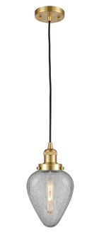 Franklin Restoration One Light Mini Pendant in Satin Gold (405|201CSGG165)