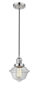 Franklin Restoration One Light Mini Pendant in Polished Nickel (405|201CPNG532)