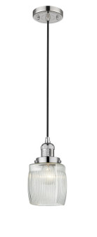 Franklin Restoration One Light Mini Pendant in Polished Nickel (405|201CPNG302)