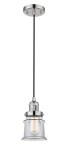 Franklin Restoration One Light Mini Pendant in Polished Nickel (405|201CPNG182S)