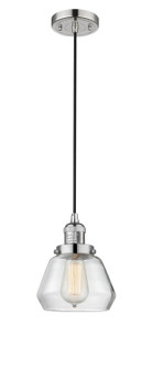 Franklin Restoration One Light Mini Pendant in Polished Nickel (405|201CPNG172)