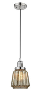 Franklin Restoration LED Mini Pendant in Polished Nickel (405|201CPNG146LED)