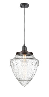 Franklin Restoration One Light Mini Pendant in Oil Rubbed Bronze (405|201COBG66412)
