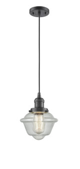 Franklin Restoration LED Mini Pendant in Oil Rubbed Bronze (405|201COBG534LED)