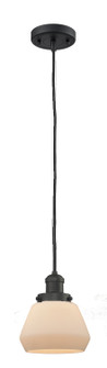 Franklin Restoration One Light Mini Pendant in Oil Rubbed Bronze (405|201COBG171)