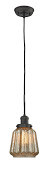 Franklin Restoration One Light Mini Pendant in Oil Rubbed Bronze (405|201COBG146)