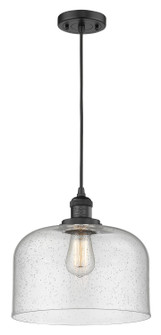 Franklin Restoration LED Mini Pendant in Matte Black (405|201CBKG74LLED)