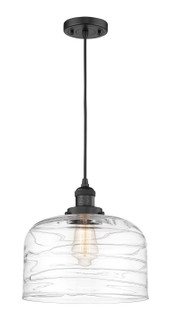 Franklin Restoration LED Mini Pendant in Matte Black (405|201CBKG713LLED)
