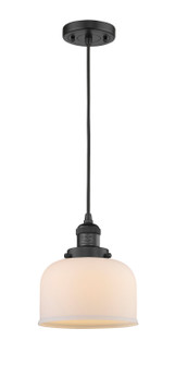 Franklin Restoration One Light Mini Pendant in Matte Black (405|201CBKG71)
