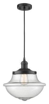 Franklin Restoration LED Mini Pendant in Matte Black (405|201CBKG544LED)
