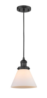 Franklin Restoration LED Mini Pendant in Matte Black (405|201CBKG41LED)
