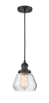 Franklin Restoration LED Mini Pendant in Matte Black (405|201CBKG172LED)