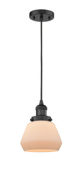 Franklin Restoration LED Mini Pendant in Matte Black (405|201CBKG171LED)