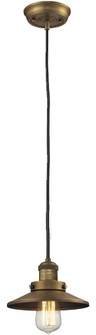 Franklin Restoration One Light Mini Pendant in Brushed Brass (405|201CBBM4)