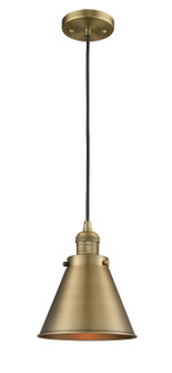 Franklin Restoration One Light Mini Pendant in Brushed Brass (405|201CBBM13BB)