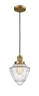 Franklin Restoration LED Mini Pendant in Brushed Brass (405|201CBBG6647LED)
