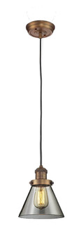Franklin Restoration One Light Mini Pendant in Brushed Brass (405|201CBBG63)