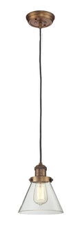 Franklin Restoration One Light Mini Pendant in Brushed Brass (405|201CBBG62)