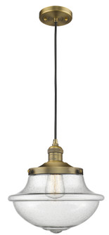 Franklin Restoration One Light Mini Pendant in Brushed Brass (405|201CBBG544)