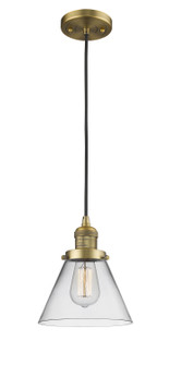 Franklin Restoration LED Mini Pendant in Brushed Brass (405|201CBBG42LED)