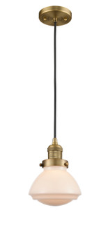 Franklin Restoration LED Mini Pendant in Brushed Brass (405|201CBBG321LED)