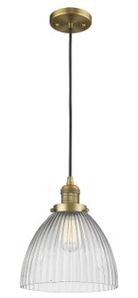 Franklin Restoration One Light Mini Pendant in Brushed Brass (405|201CBBG222)