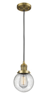 Franklin Restoration One Light Mini Pendant in Brushed Brass (405|201CBBG2046)
