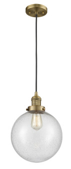 Franklin Restoration One Light Mini Pendant in Brushed Brass (405|201CBBG20410)