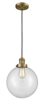 Franklin Restoration One Light Mini Pendant in Brushed Brass (405|201CBBG20210)