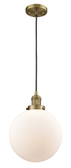Franklin Restoration One Light Mini Pendant in Brushed Brass (405|201CBBG20110)