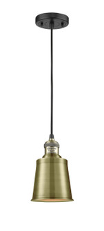 Franklin Restoration One Light Mini Pendant in Black Antique Brass (405|201CBABM9AB)