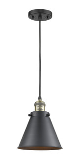 Franklin Restoration One Light Mini Pendant in Black Antique Brass (405|201CBABM13BK)