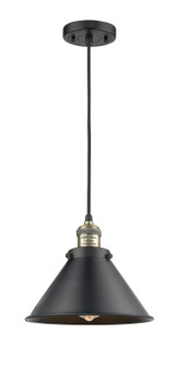 Franklin Restoration One Light Mini Pendant in Black Antique Brass (405|201CBABM10BK)