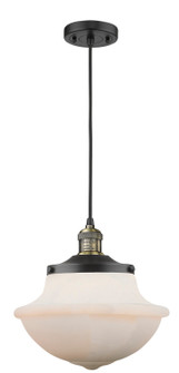Franklin Restoration LED Mini Pendant in Black Antique Brass (405|201CBABG541LED)