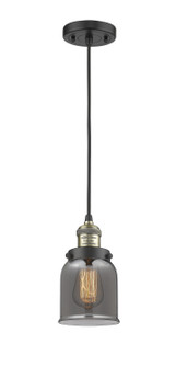 Franklin Restoration One Light Mini Pendant in Black Antique Brass (405|201CBABG53)