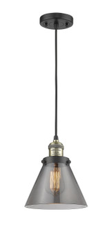 Franklin Restoration One Light Mini Pendant in Black Antique Brass (405|201CBABG43)